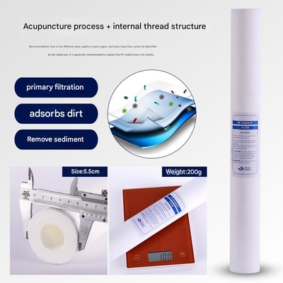 Activated Carbon Water Filter Cartridge 1 Micron/5 Micron PP Sediment Pre-Filtration Outdoor Household Car RV Reverse Osmosis