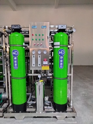 Industrial 1 Ton RO Reverse Osmosis Water Purifier 1000L/H Pure Water Treatment Machine Cheap Direct Drinking Pump Filtration