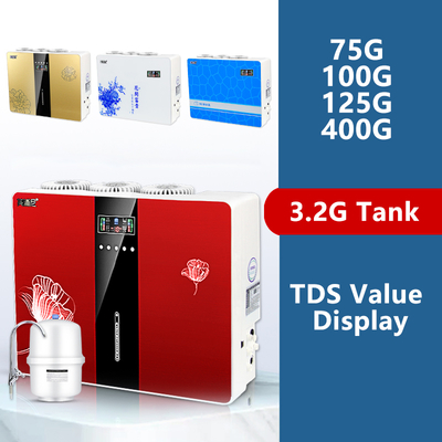 Electric Water Purifier Machine with Booster Equipment Storage Dispenser and Filters Tank for Household Use Made of Plastic
