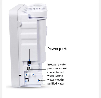 Electric Water Purifier Machine with Booster Equipment Storage Dispenser and Filters Tank for Household Use Made of Plastic