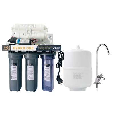 High Performance 5-8 Stage Reverse Osmosis Water Purification System with Pump and Manual-Flush 220V Motor Core Components